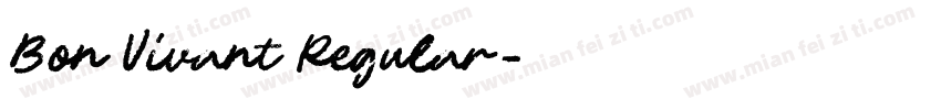 Bon Vivant Regular字体转换